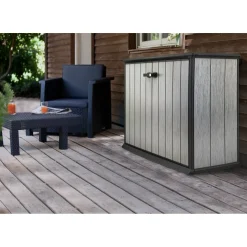 Keter opbergkast Patio Store - Kunststof - Grijs - 1000L