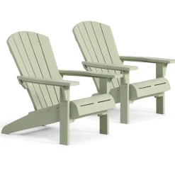Keter Troy Adirondack Tuinstoel - 2 stuks - 81x93x96,5cm - Groen