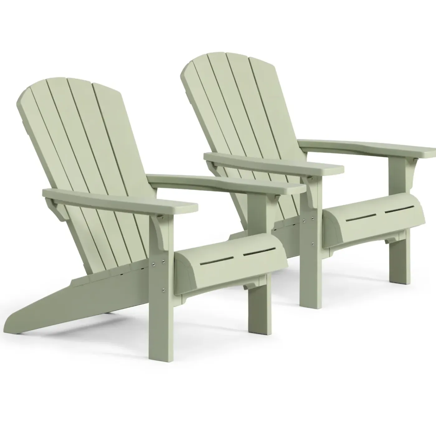 Keter Troy Adirondack Tuinstoel - 2 stuks - 81x93x96,5cm - Groen