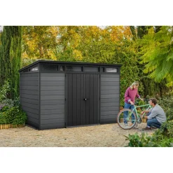 Keter Tuinhuis Cortina 117 - Kunststof - Antraciet - 218 x 340 x 226cm - 7,41m²