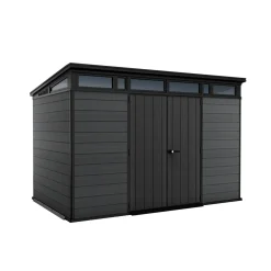Keter Tuinhuis Cortina 117 - Kunststof - Antraciet - 218 x 340 x 226cm - 7,41m²