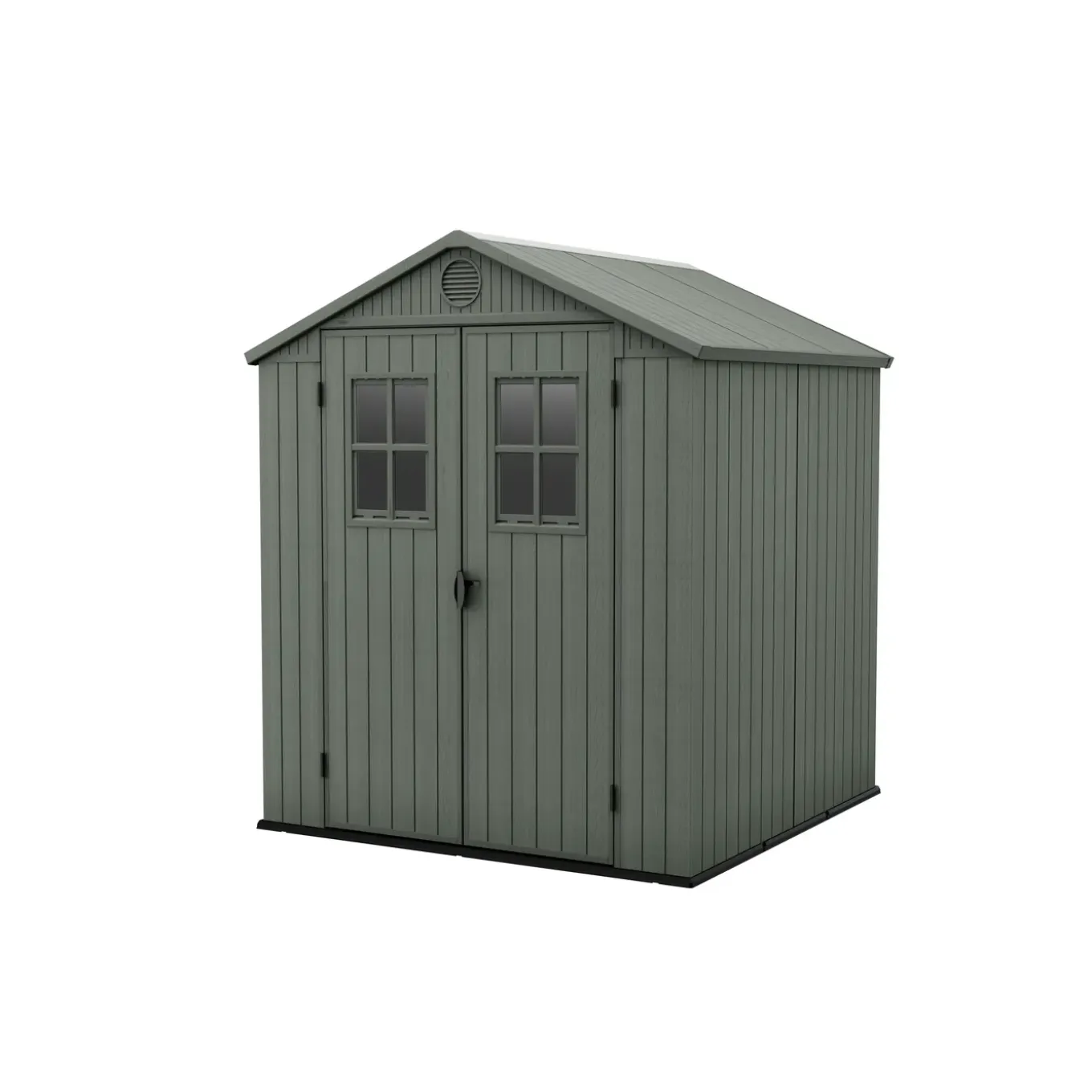 Keter - Tuinhuis Darwin 66 - Kunststof - Groen - 190x183x221cm - 3,48m²