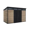 Keter Tuinhuis Pent 117 Ashwood - Kunststof - 340x218x226cm - 7,41m2