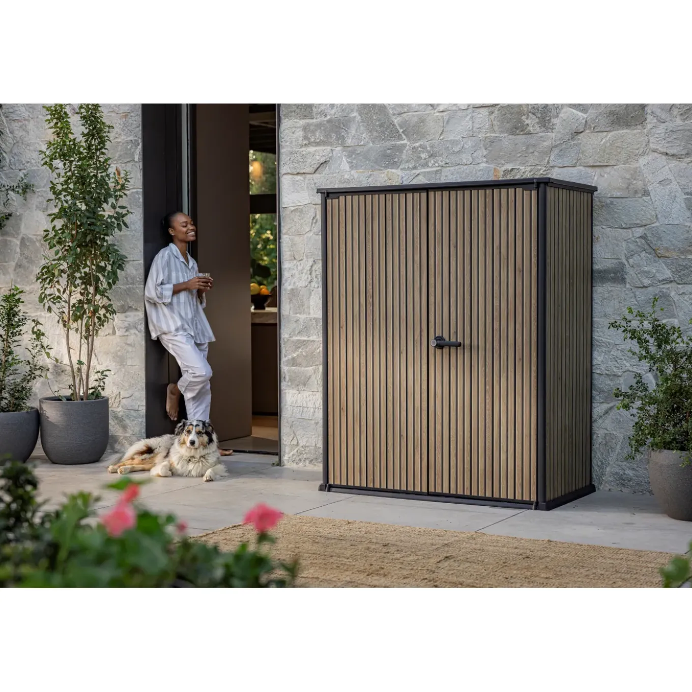 Keter Venetian Tuinkast - 140x73.6x170.4cm - Bruin
