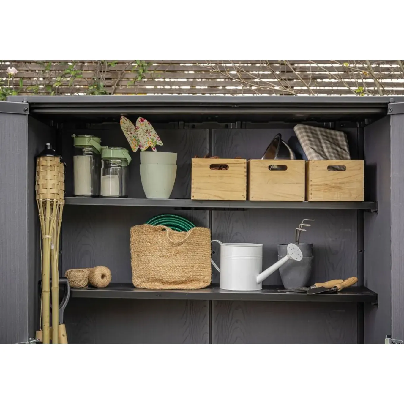 Keter Venetian Tuinkast - 140x73.6x170.4cm - Bruin