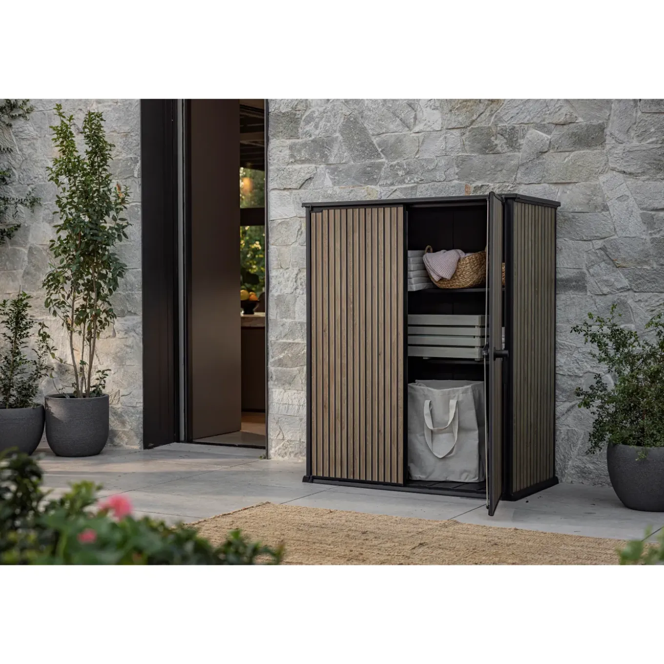 Keter Venetian Tuinkast - 140x73.6x170.4cm - Bruin