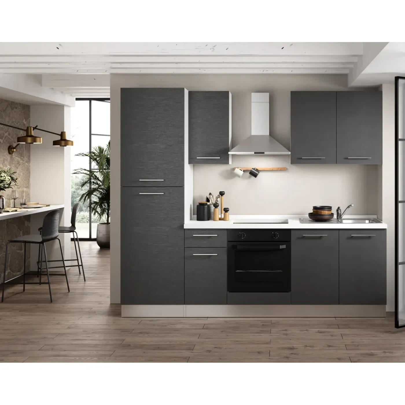 Overig Keukenblok Lara 250cm Soft close | inclusief apparatuur