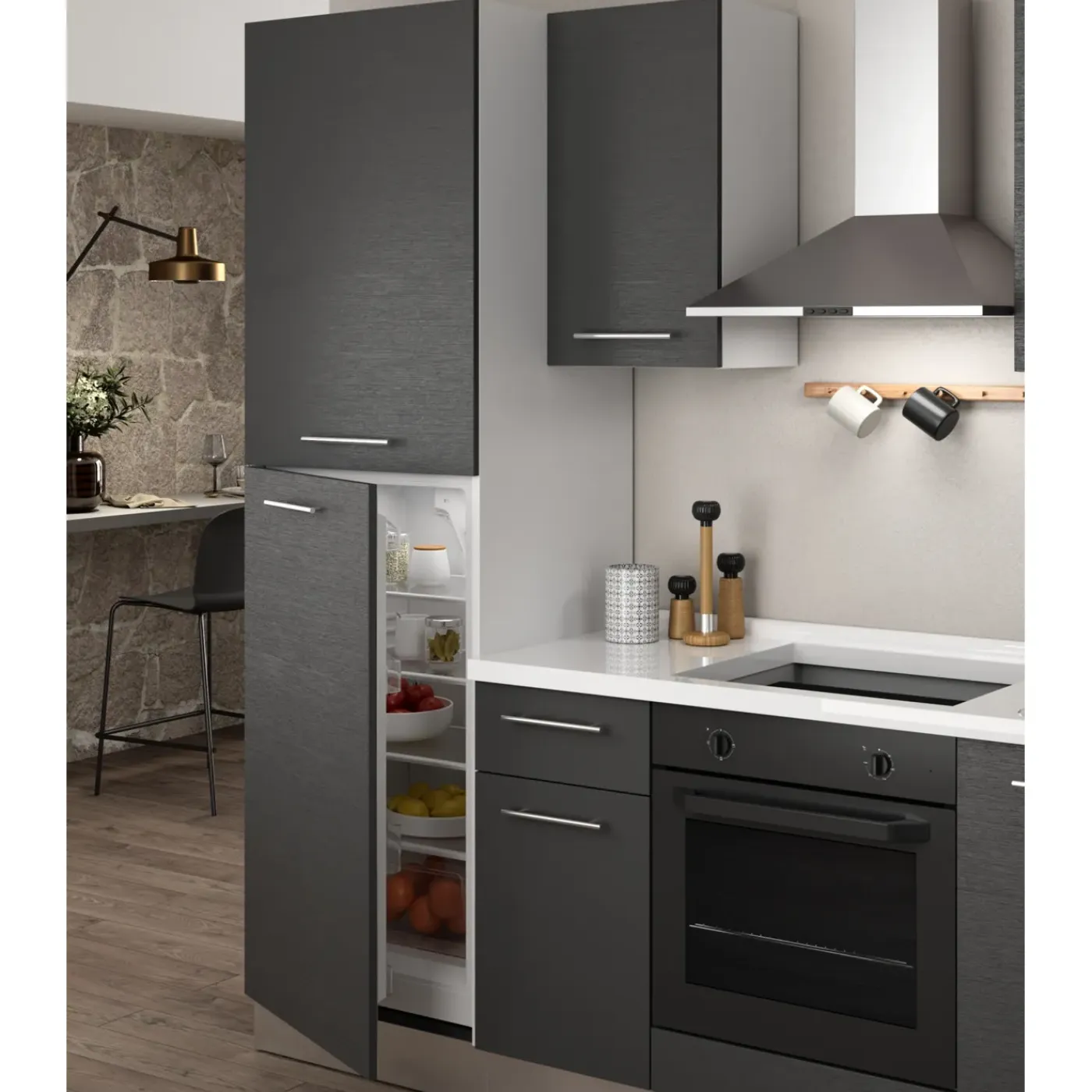 Overig Keukenblok Lara 250cm Soft close | inclusief apparatuur