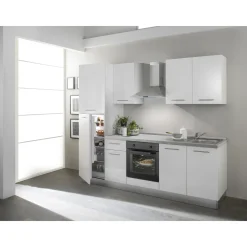 Overig Keukenblok 'Venus' wit hoogglans 250cm | inclusief apparatuur