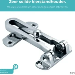Kierr Guard RVS Kierstandhouder - Deurbegrenzer - RVS - Deurvastzetter- Deurbeveiliging