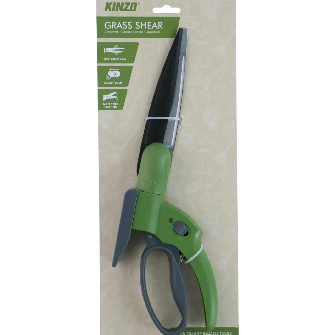 Kinzo Grasschaar 360° Draaibaar