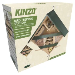 Kinzo Vogelvoederhuisje Met Waterbak - Vogelvoederstation