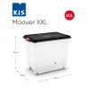 Kis Moover XXL opbergbox 80L transparant/zwart