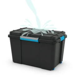 KIS Scuba opbergbox M - 45L Zwart/Blauwe