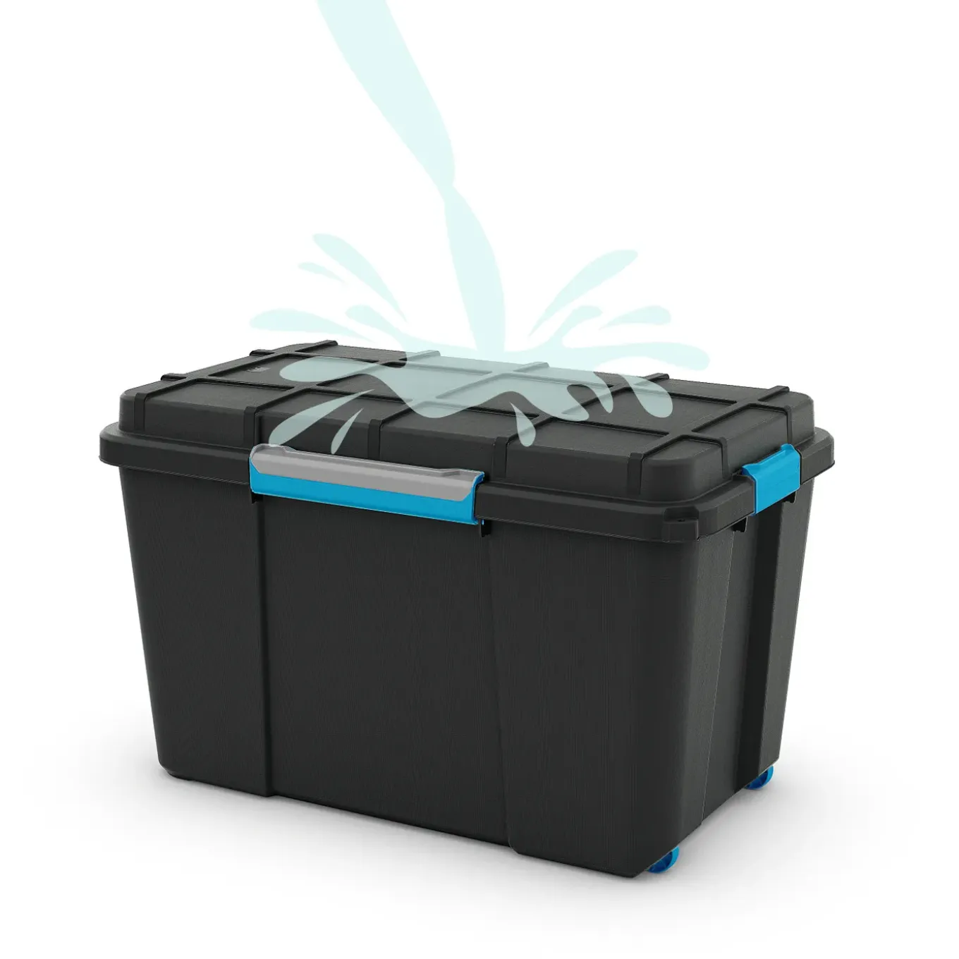 KIS Scuba opbergbox M - 45L Zwart/Blauwe
