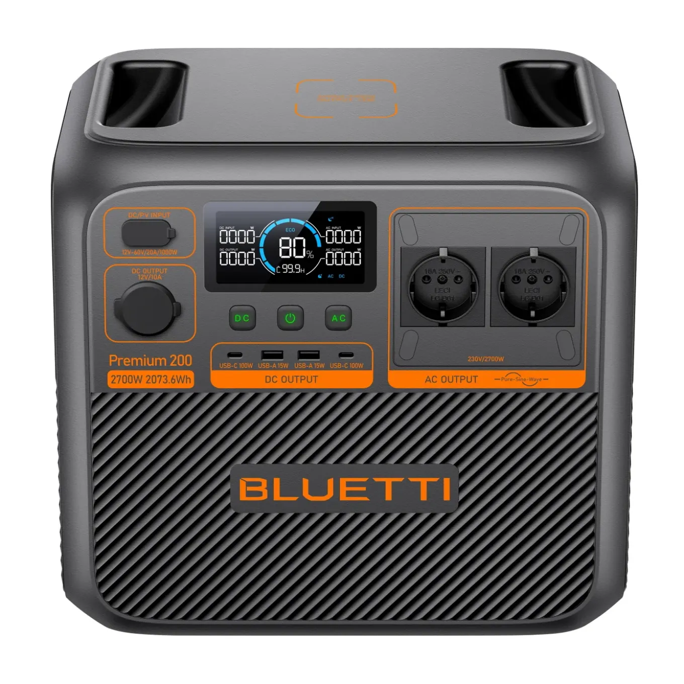 Kit Bluetti Ac270p Met Charger 2, Dubbele Dc-lader 1200w