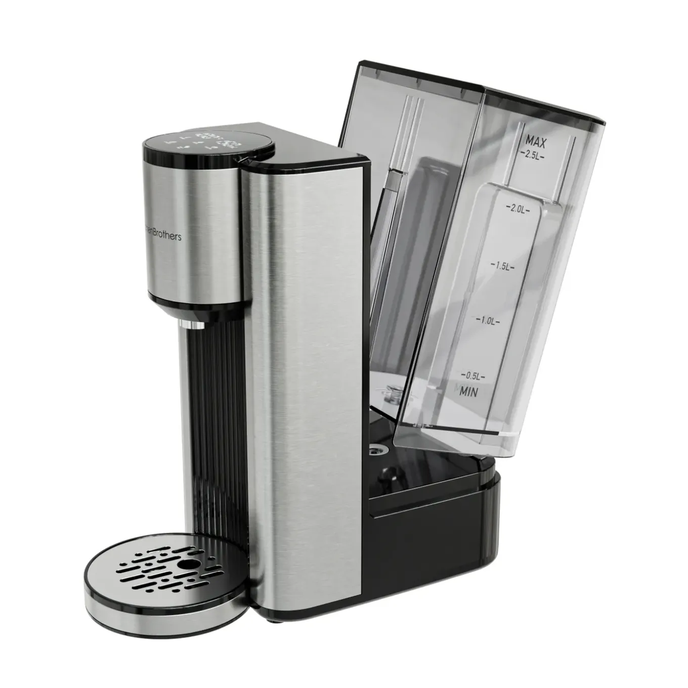 Kitchenbrothers Heetwaterdispenser - 40-100°c - 150 - 300 Ml - Instant - 2.5l - Zwart