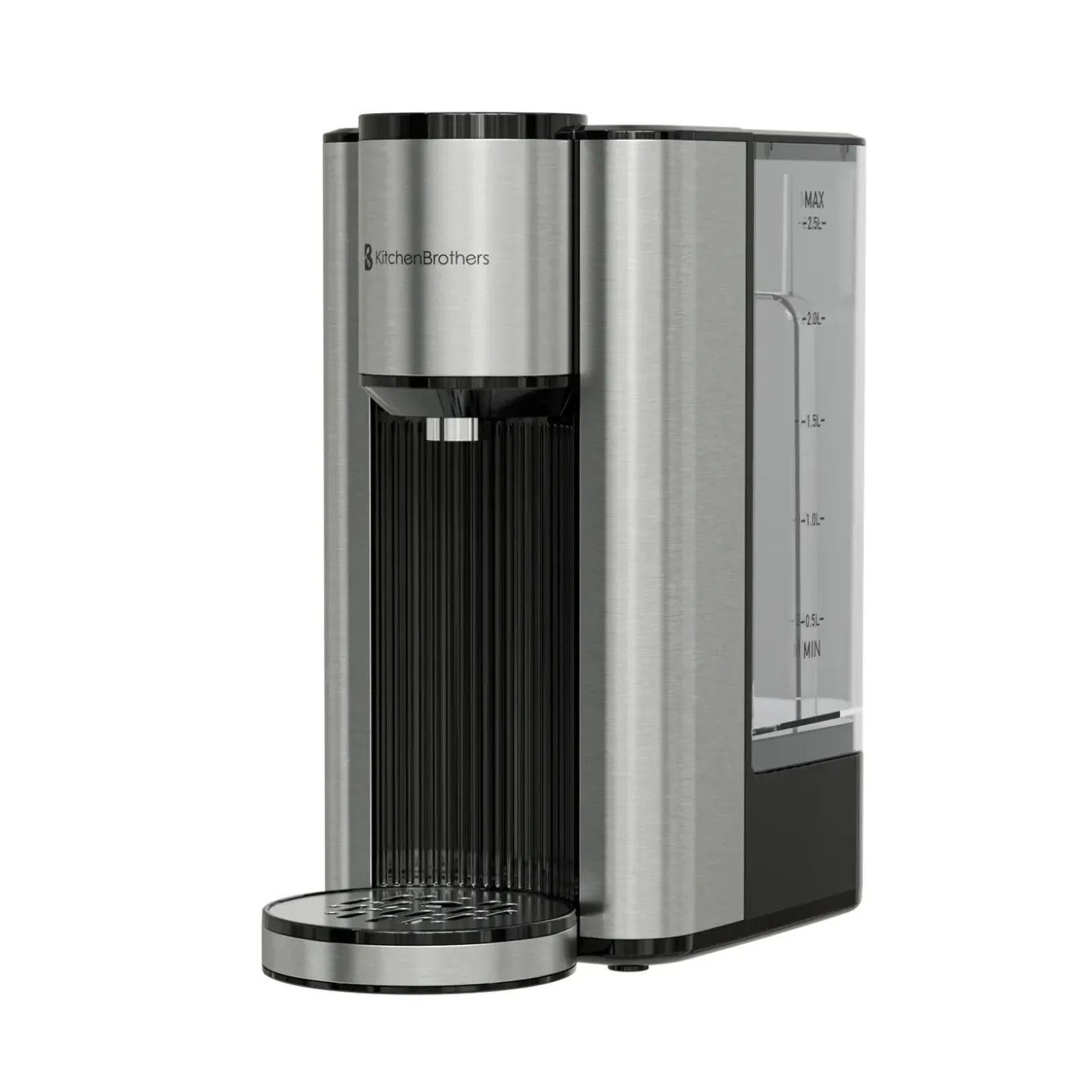 Kitchenbrothers Heetwaterdispenser - 40-100°c - 150 - 300 Ml - Instant - 2.5l - Zwart
