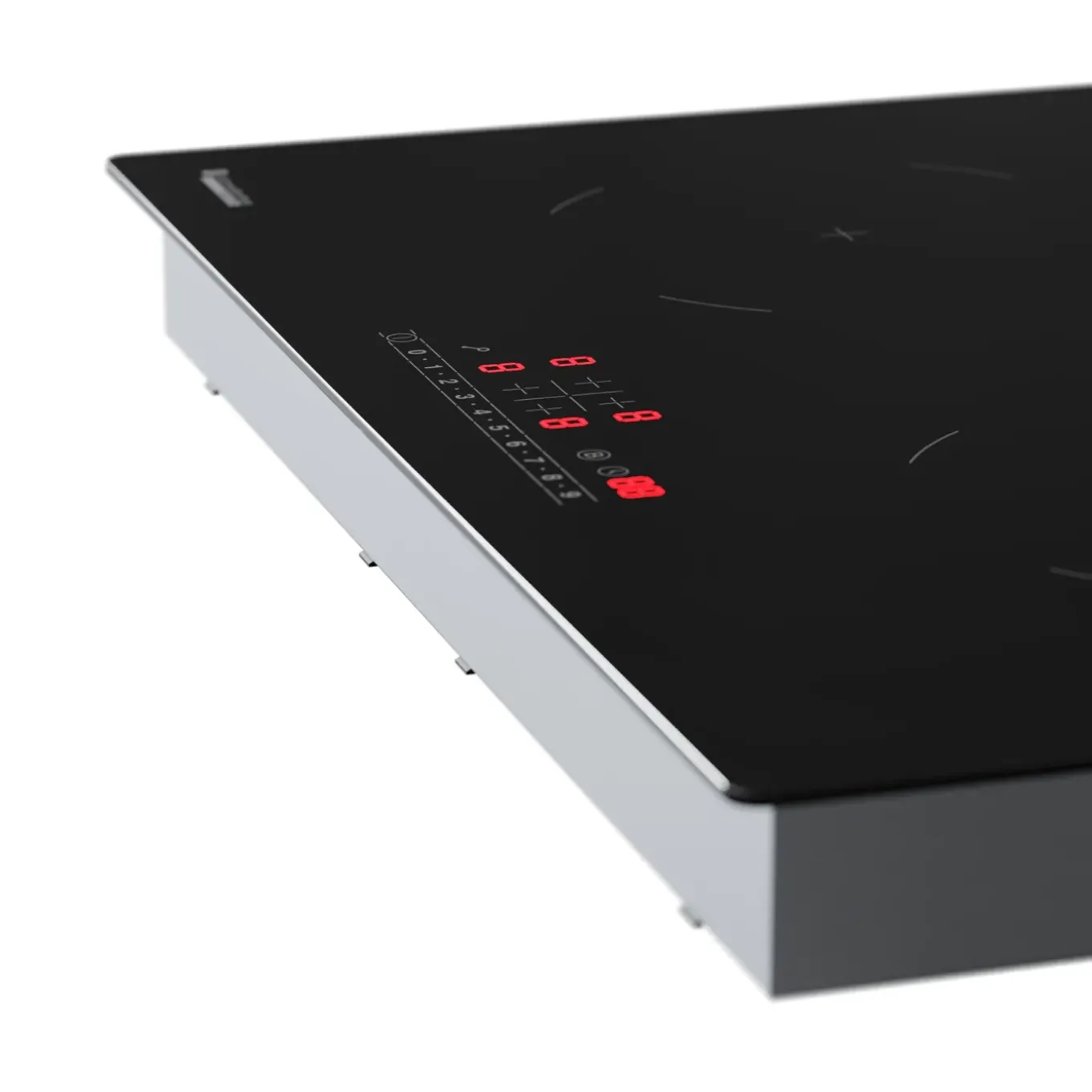 Kitchenbrothers Inductie Kookplaat - Zwart - 60cm - 4 Zones - 2400w
