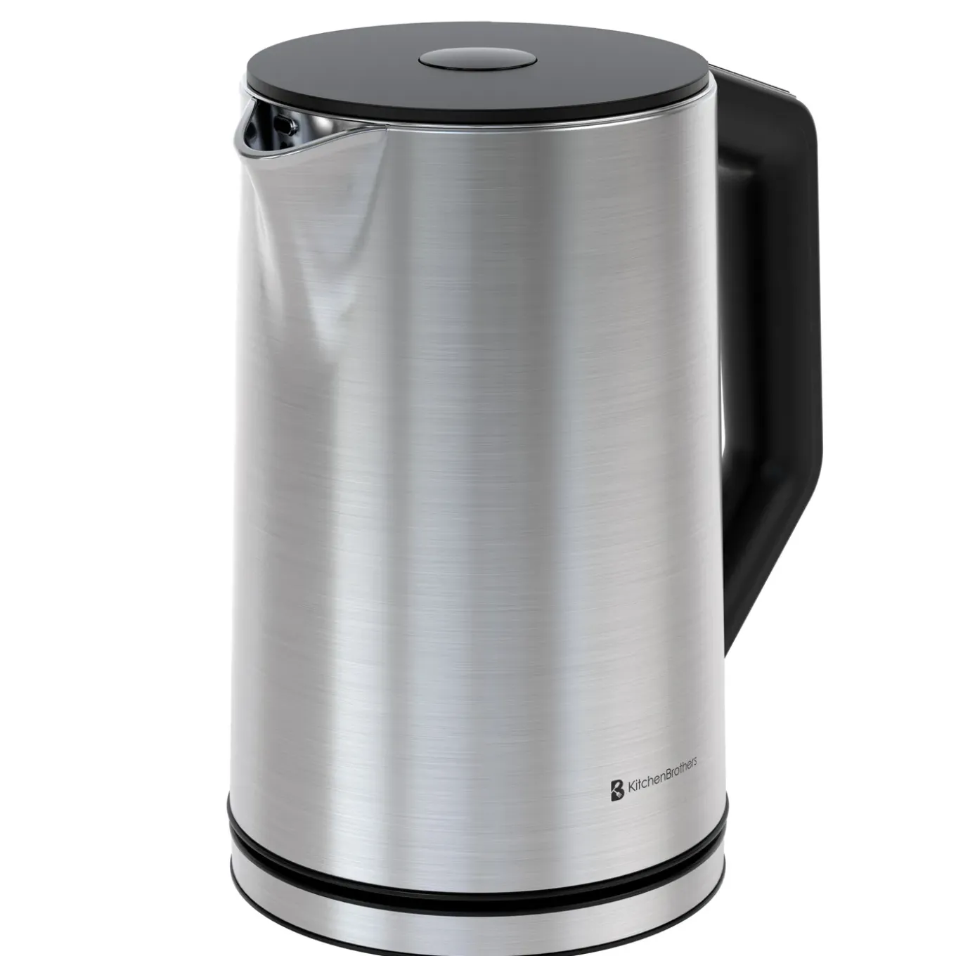 Kitchenbrothers Waterkoker - Elektrisch - 1,5l - Temp.regeling - Dubbelwandig - Rvs