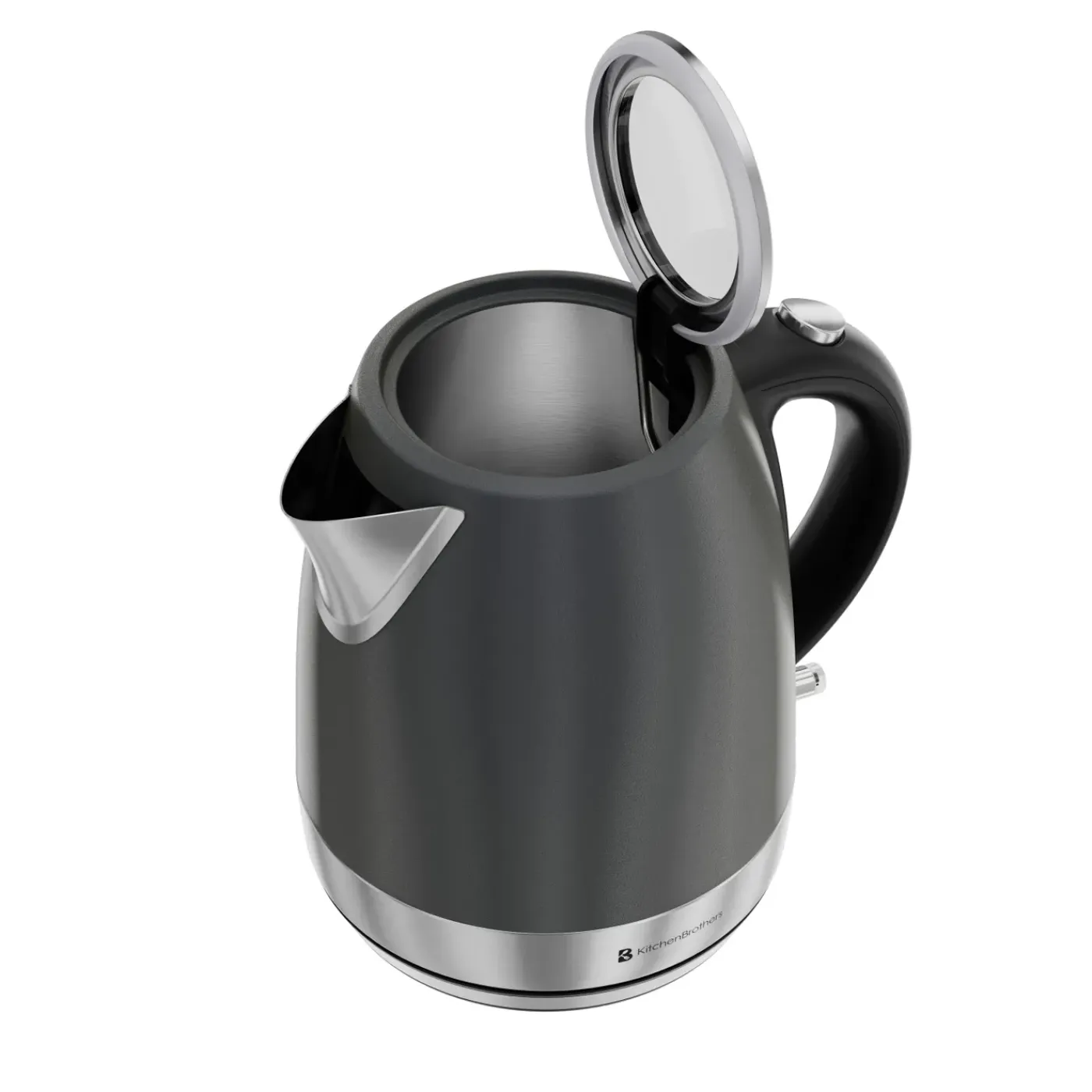 KitchenBrothers Waterkoker - Elektrisch - 1l - Camping - Reis - Kalkfilter -titanium