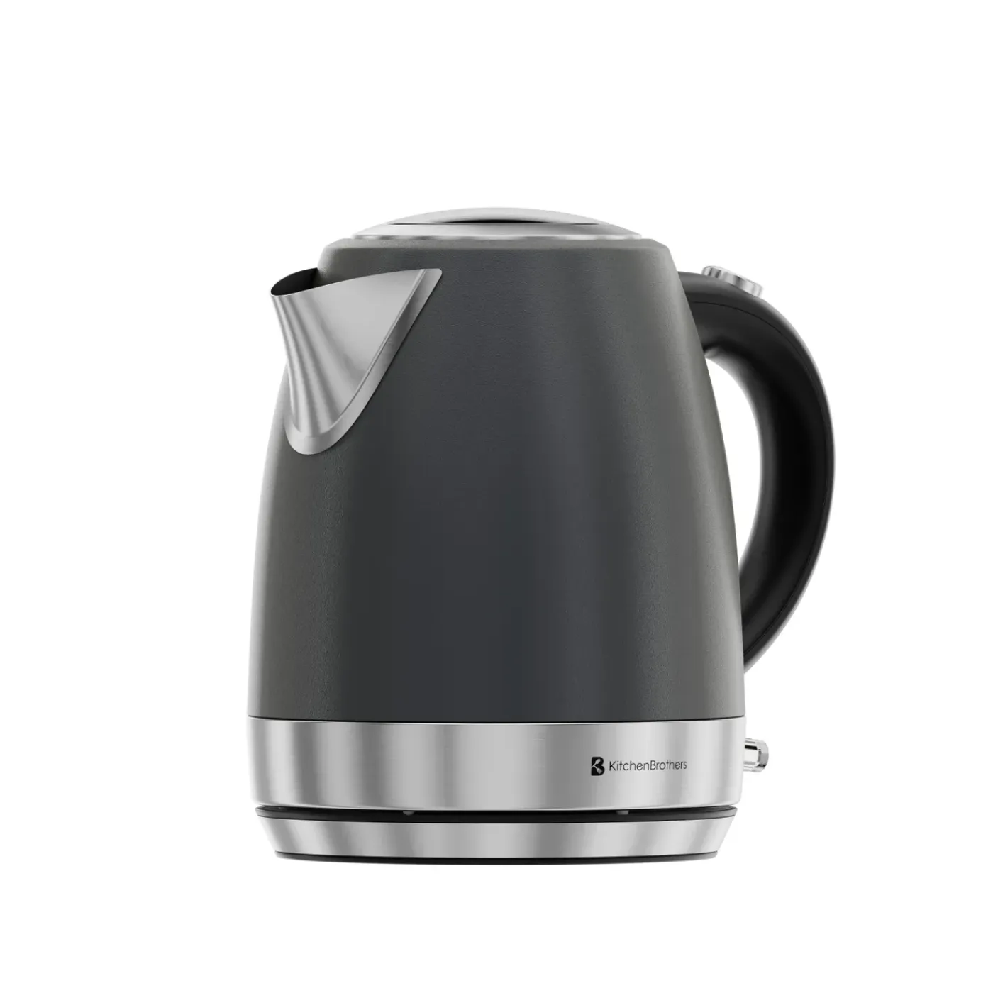 KitchenBrothers Waterkoker - Elektrisch - 1l - Camping - Reis - Kalkfilter -titanium