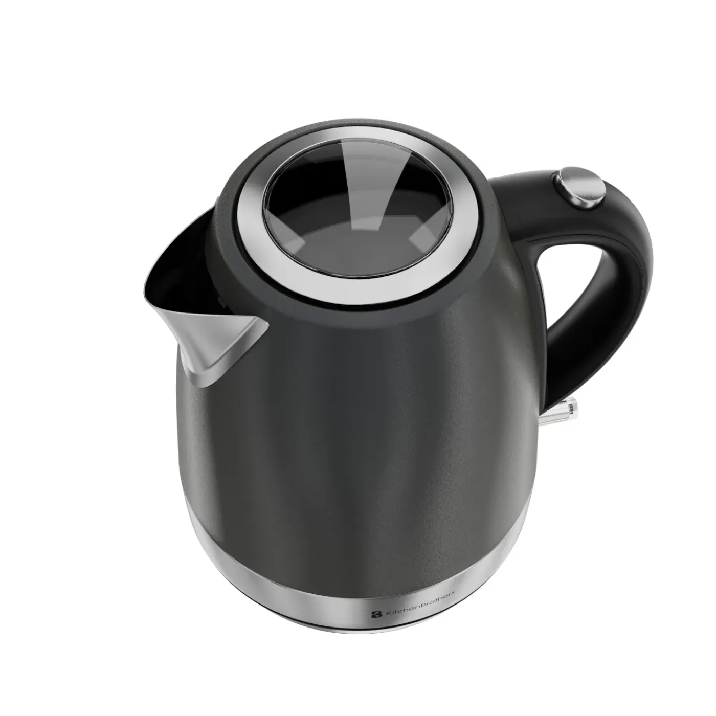 KitchenBrothers Waterkoker - Elektrisch - 1l - Camping - Reis - Kalkfilter -titanium