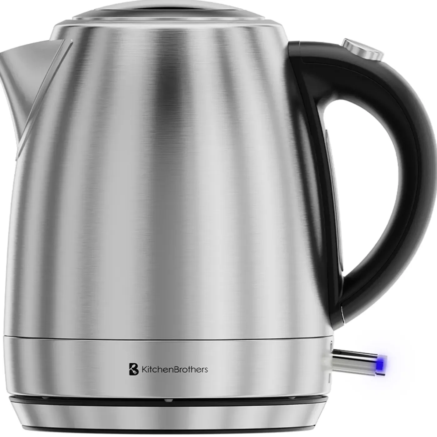 KitchenBrothers Waterkoker - Elektrisch - 1l - Camping - Reis - Kalkfilter - Rvs