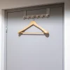Kledinghangers Spaceo - Hout - draaibare haak, brede schouders - Naturel - Set van 1