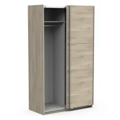 Kledingkast Ghost - met schuifdeuren - eik kronberg - 116x59x203cm