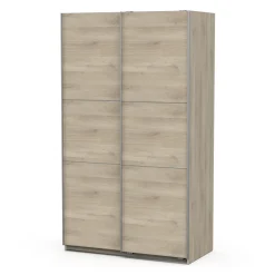 Kledingkast Ghost - met schuifdeuren - eik kronberg - 116x59x203cm