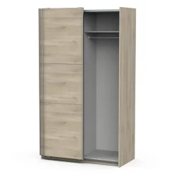 Kledingkast Ghost - met schuifdeuren - eik kronberg - 116x59x203cm