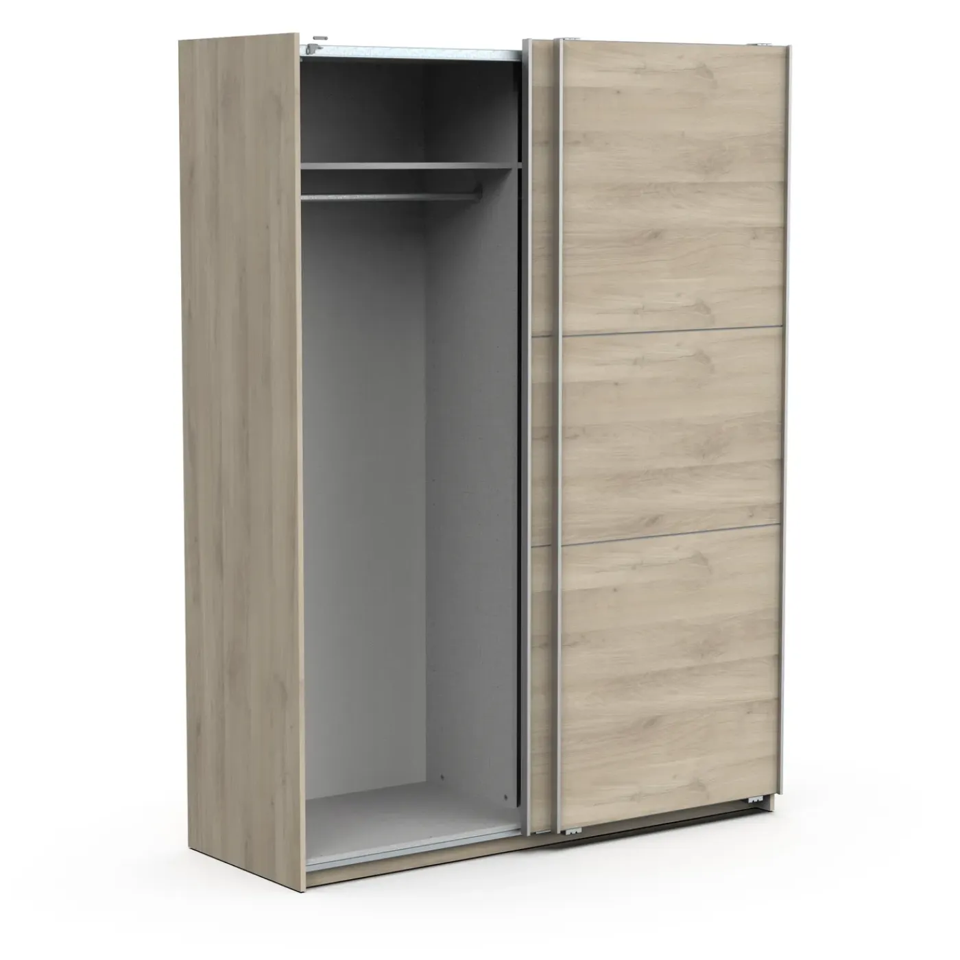 Overig Kledingkast Ghost - met schuifdeuren - eik kronberg - 148x59x203cm