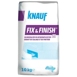 Knauf Fix & Finish - Blokkenlijm en Afwerkpleister - 10 kg