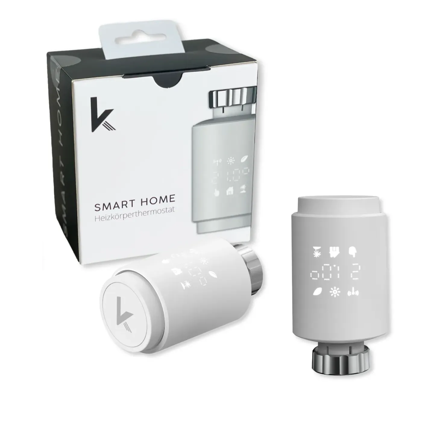 Könighaus Infrarot Könighaus Smart Wifi-radiatorthermostaat 5-delige Set