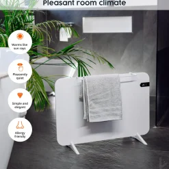 Könighaus Infrarot Könighaus 800w Smart Dual-infraroodverwarming Wit Met Display - Vrijstaand/wandmontage