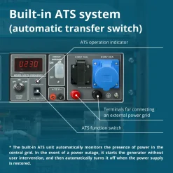 Könner & Söhnen Benzinegenerator Ks 10000e Ats Maximaal Vermogen 8 Kw