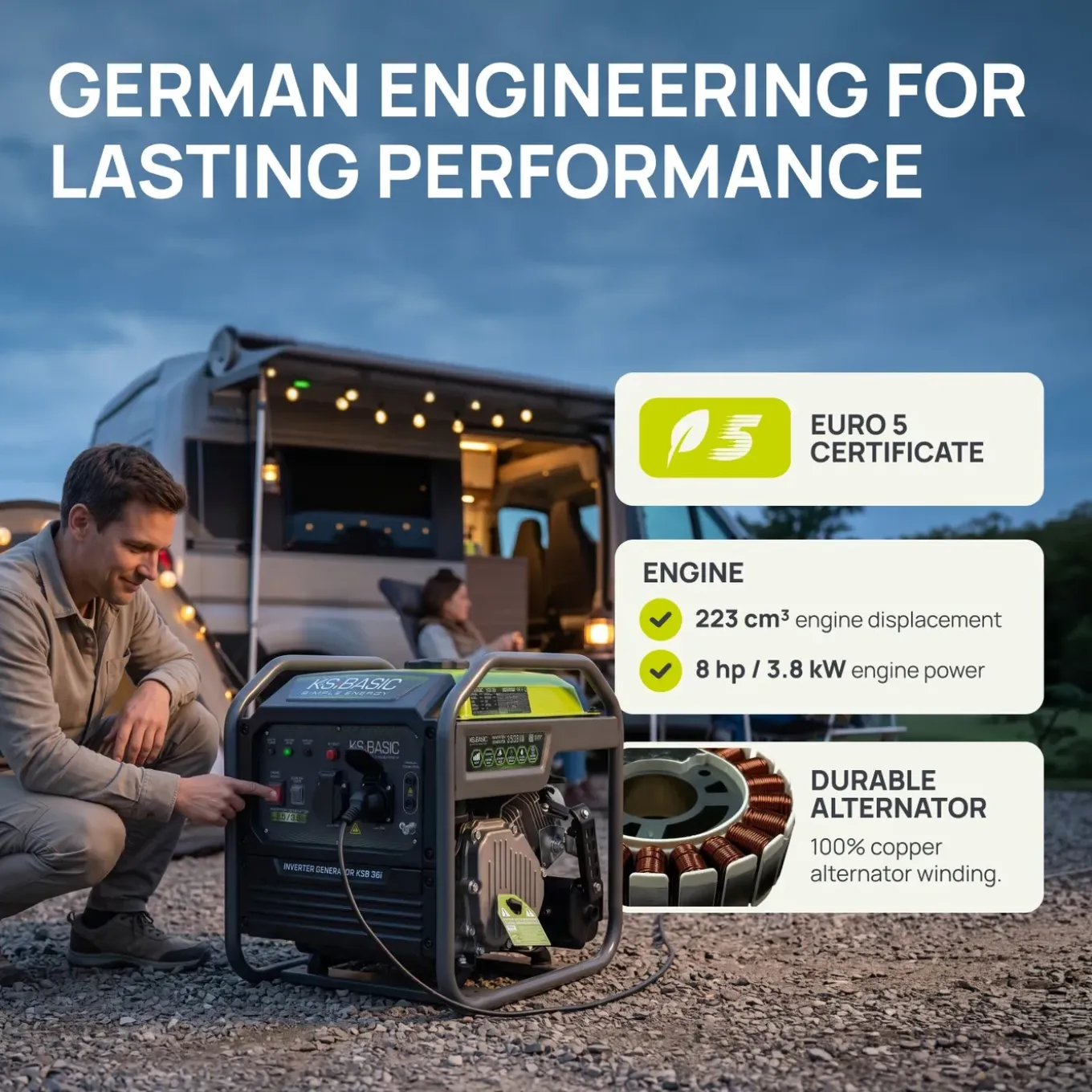 Könner & Söhnen - Invertergenerator - Ksb 36i - Veilige Stroom Voor Elektronica