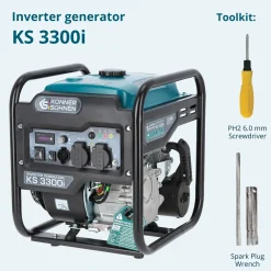 Könner & Söhnen Invertergenerator Ks 3300i Maximaal Vermogen 3.3 Kw