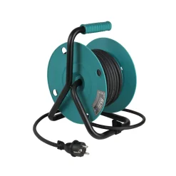 Könner & Söhnen Kabelhaspel Ks Cr-15m, 15 M 3x1,5mm², 3g1,5, 4 Stopcontacten, Ip44, H07rn-f, 3000 W