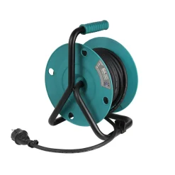Könner & Söhnen Kabelhaspel Ks Cr-15m, 15 M 3x1,5mm², 3g1,5, 4 Stopcontacten, Ip44, H07rn-f, 3000 W