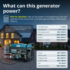 Könner & Söhnen Lpg/benzinegenerator Ks 3000g Maximaal Vermogen 3 Kw
