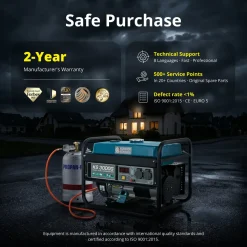 Könner & Söhnen Lpg/benzinegenerator Ks 3000g Maximaal Vermogen 3 Kw