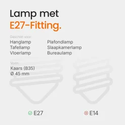 Kobi Led Lamp E27 - 7w 600lm 6500k - Koel Wit Licht - Vervangt 53w - Kaarslamp C37 - 1 Stuk
