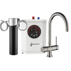 Wagaparts Kokend Heet Waterkraan - Nikkel (d7a902q) Incl. Boiler En Gratis Filter