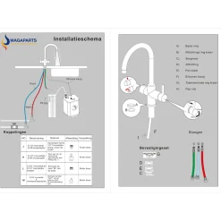 Wagaparts Kokend Heet Waterkraan - Nikkel (d7a902q) Incl. Boiler En Gratis Filter
