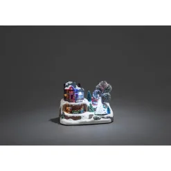 Konstsmide verlichte kersttafereel station muziek LED