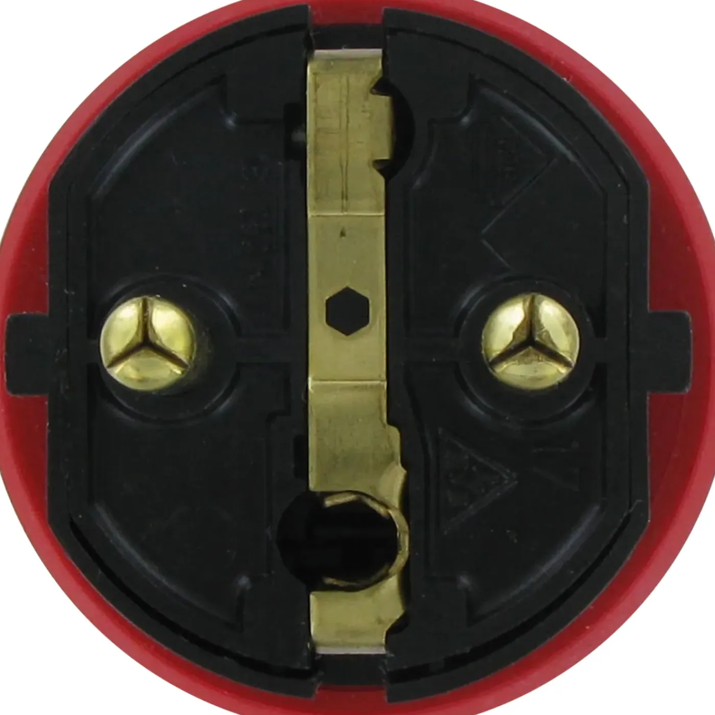Kopp aardingsstekker PVC IP44 rood