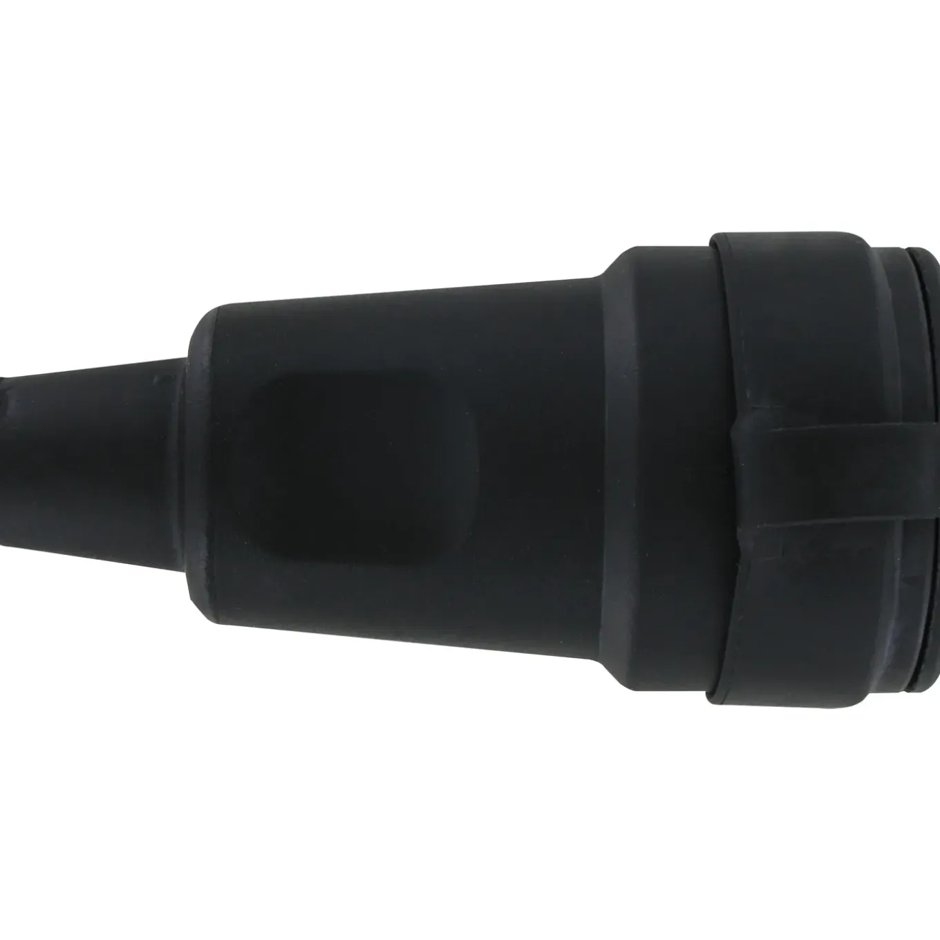 Kopp aardingsstekker rubber IP44 zwart