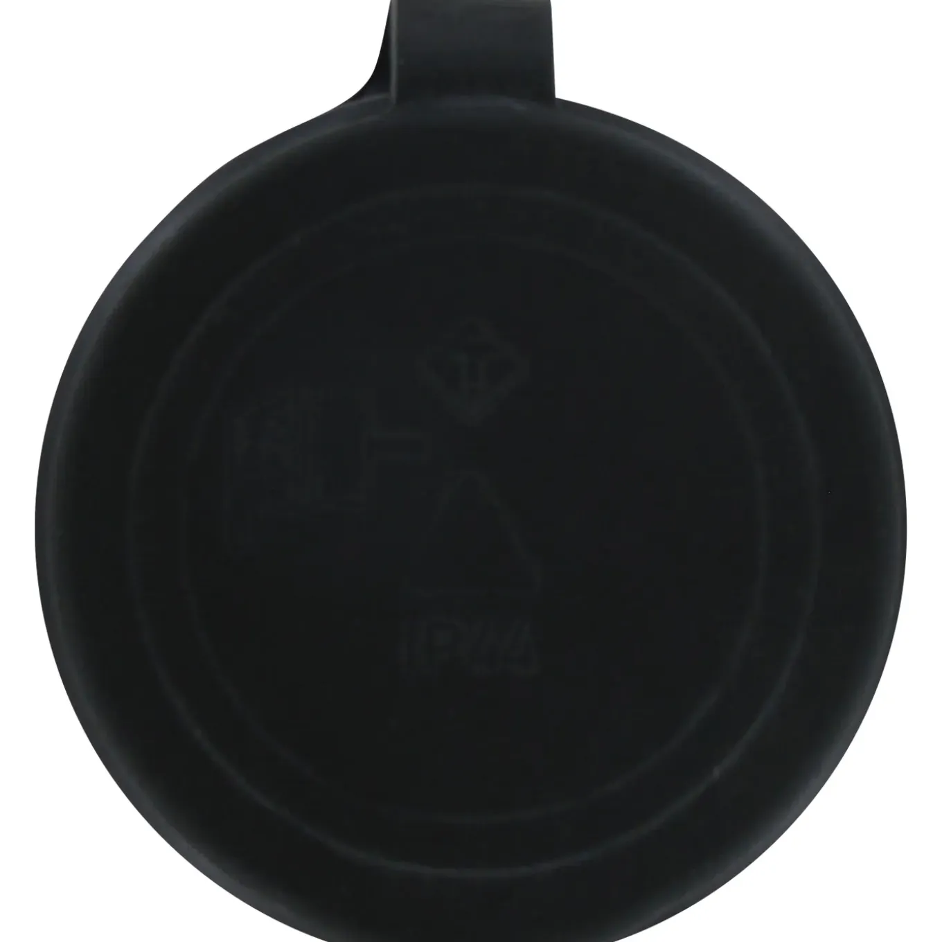 Kopp aardingsstekker rubber IP44 zwart
